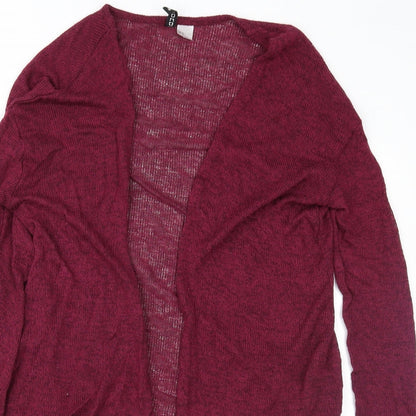 H&M Womens Purple  Taffeta Cardigan Jumper Size S