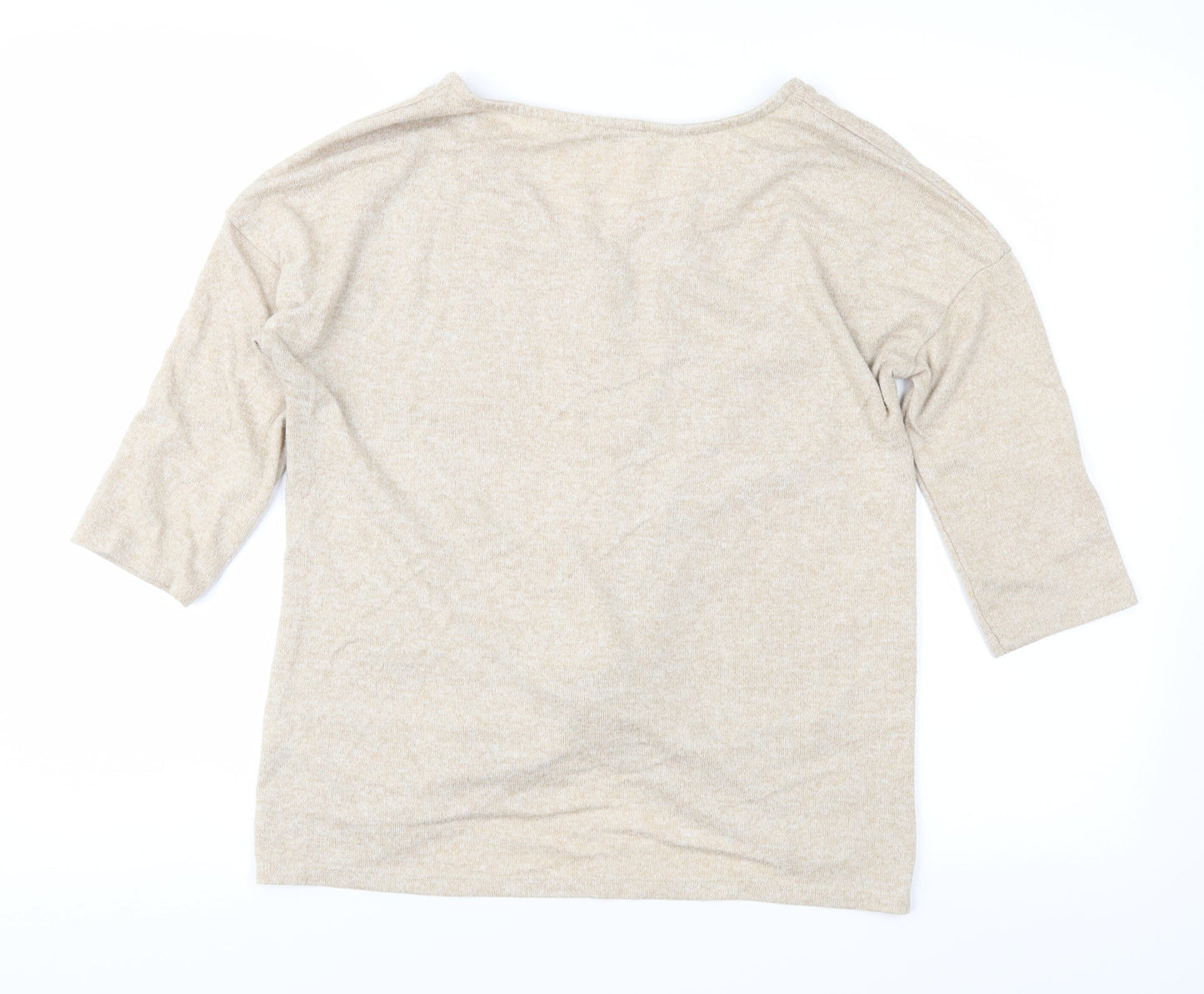 George Womens Beige  Knit Pullover Jumper Size 10