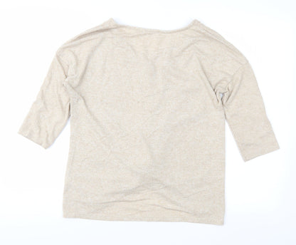 George Womens Beige  Knit Pullover Jumper Size 10
