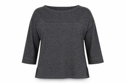Womens UK Size 10 NEXT Grey Basic T-Shirt