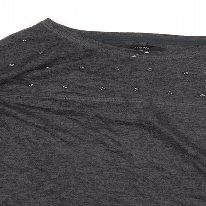 Womens UK Size 10 NEXT Grey Basic T-Shirt
