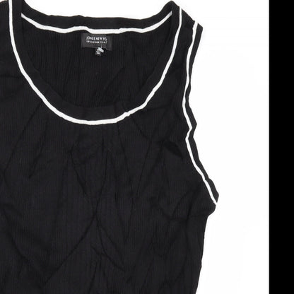 Jones New York Womens Black   Vest Jumper Size XL