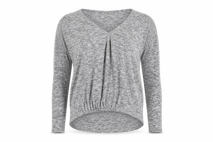 Womens UK Size 8 River Island Grey Basic T-Shirt
