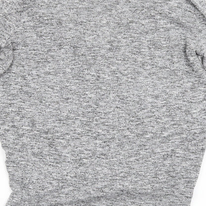 Womens UK Size 8 River Island Grey Basic T-Shirt