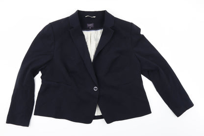Marks and Spencer Womens Blue   Jacket Suit Size 2