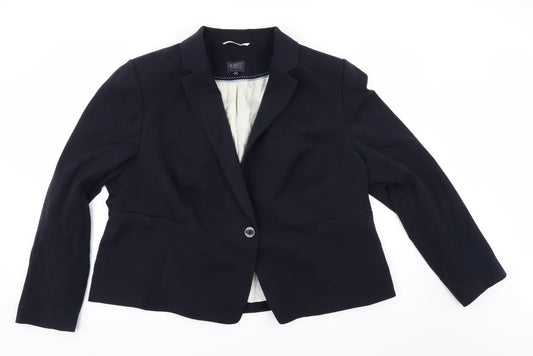 Marks and Spencer Womens Blue   Jacket Suit Size 2