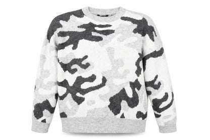 Peacocks Womens Grey Animal Print  Pullover Jumper Size L