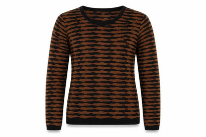 Supertrash Womens Gold Striped  Pullover Jumper Size M