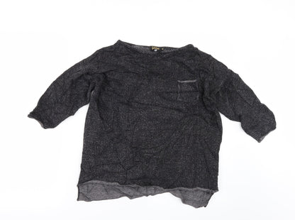 Golddigga Womens Grey   Basic T-Shirt Size 10