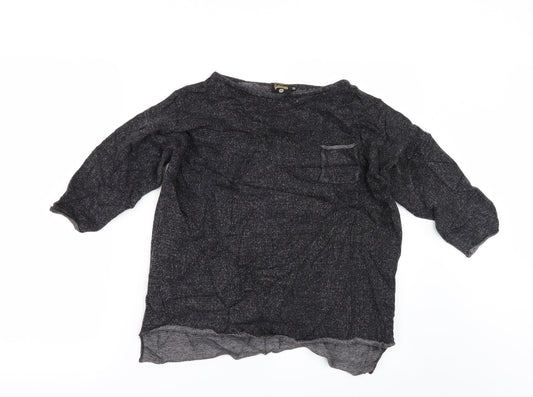 Golddigga Womens Grey   Basic T-Shirt Size 10