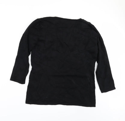 David Emanuel Womens Black   Pullover Jumper Size S  - sequin