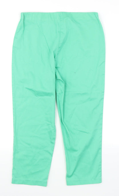 Simply Stockshop Womens Green   Capri Trousers Size 10 L20 in