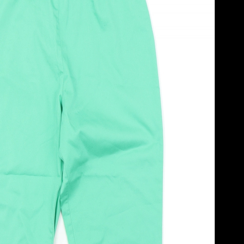 Simply Stockshop Womens Green   Capri Trousers Size 10 L20 in
