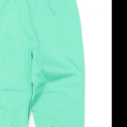 Simply Stockshop Womens Green   Capri Trousers Size 10 L20 in
