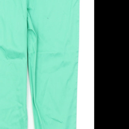Simply Stockshop Womens Green   Capri Trousers Size 10 L20 in