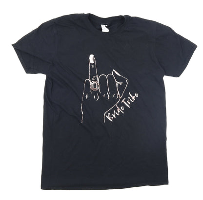 Womens UK Size M Gildan Black Basic T-Shirt