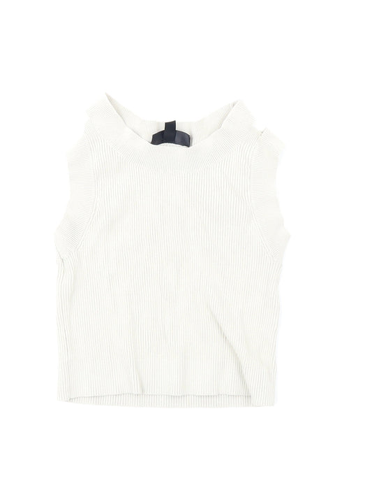 Womens UK Size 6 Topshop Beige Cropped Tank