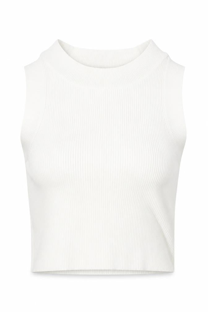 Womens UK Size 6 Topshop Beige Cropped Tank