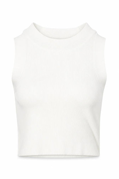 Womens UK Size 6 Topshop Beige Cropped Tank