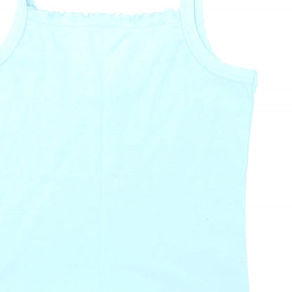 Womens UK Size L Donna Lewis Blue Camisole T-Shirt