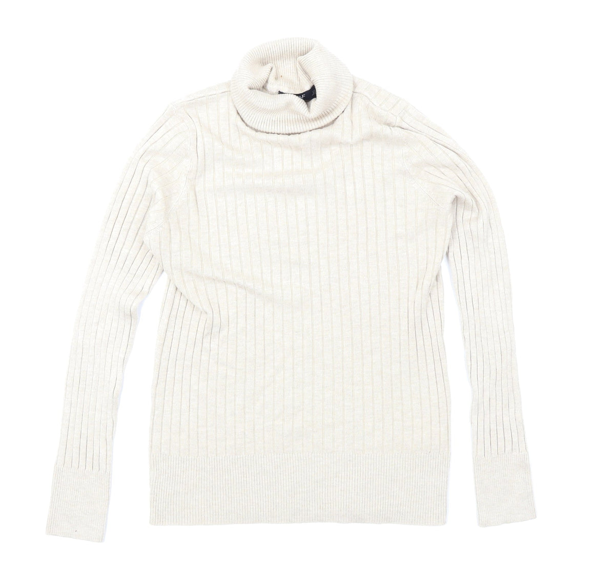 F&F Womens Beige  Knit Pullover Jumper Size 12