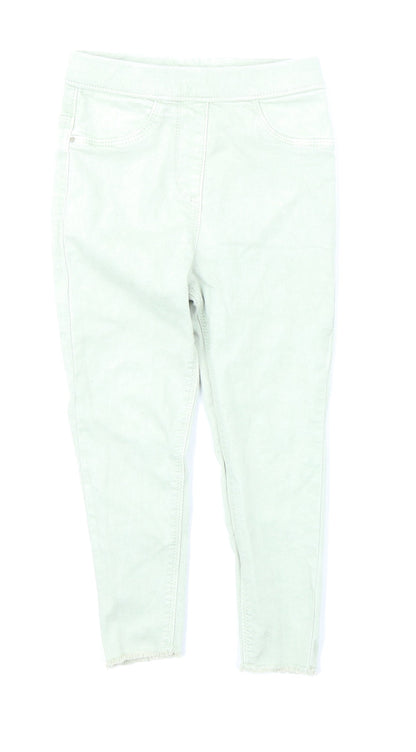 George Girls Green  Denim Jegging Jeans Size 4-5 Years