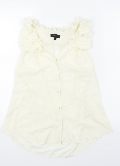 Womens UK Size L Spense White Basic Blouse