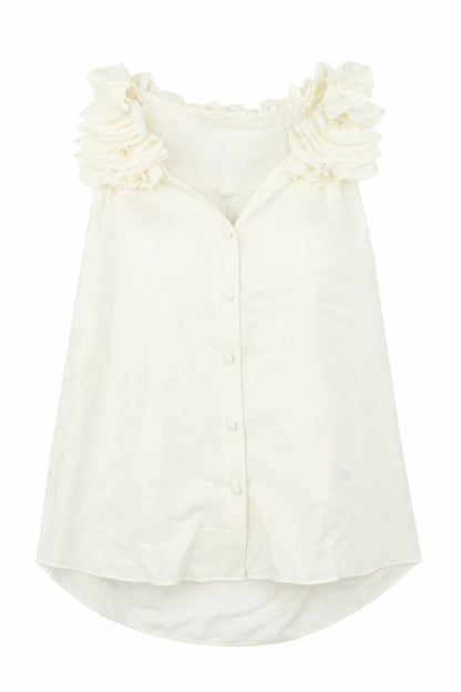 Womens UK Size L Spense White Basic Blouse