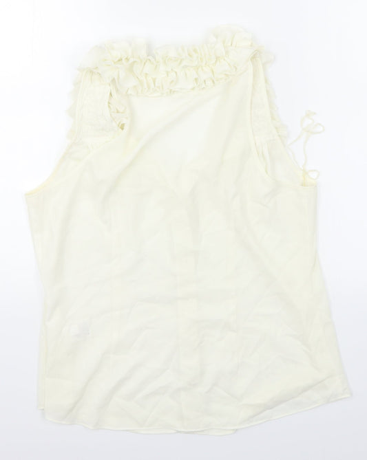 Womens UK Size L Spense White Basic Blouse