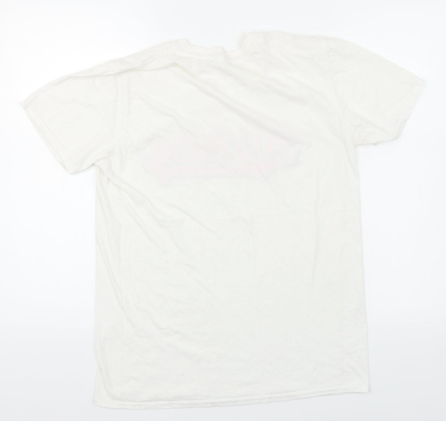 Womens UK Size M Gildan White Basic T-Shirt