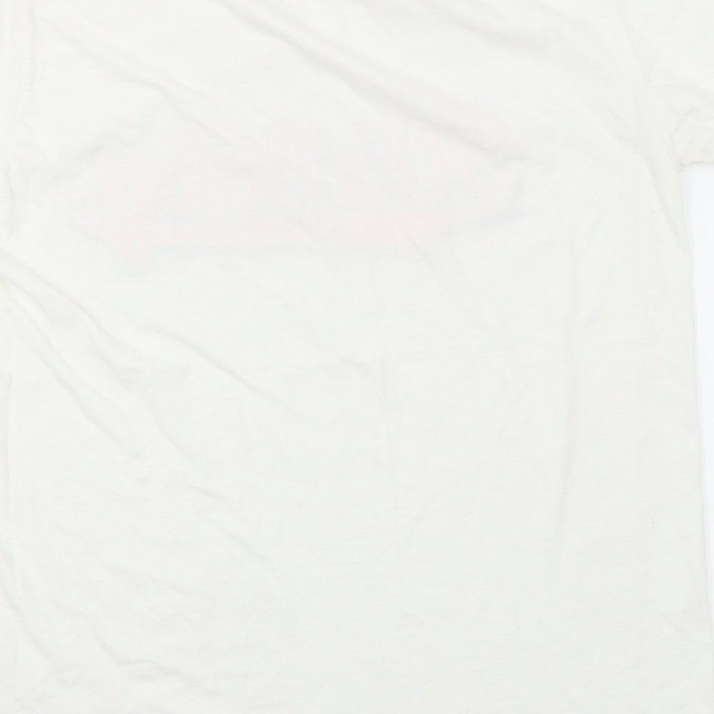 Womens UK Size M Gildan White Basic T-Shirt