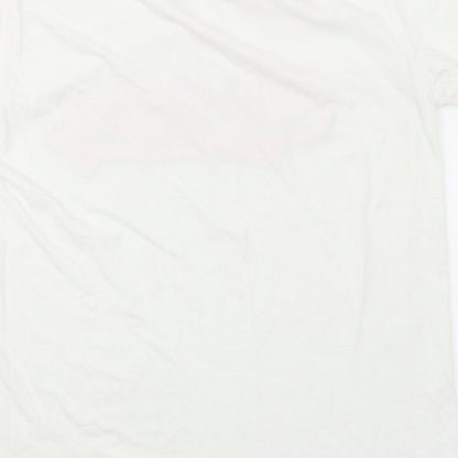 Womens UK Size M Gildan White Basic T-Shirt