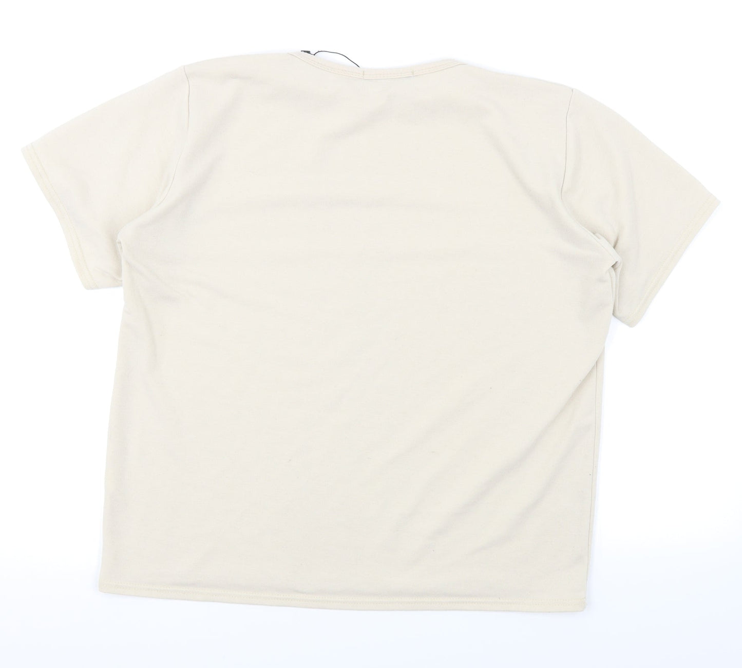 Womens UK Size 12 I SAW IT FIRST Beige Basic T-Shirt