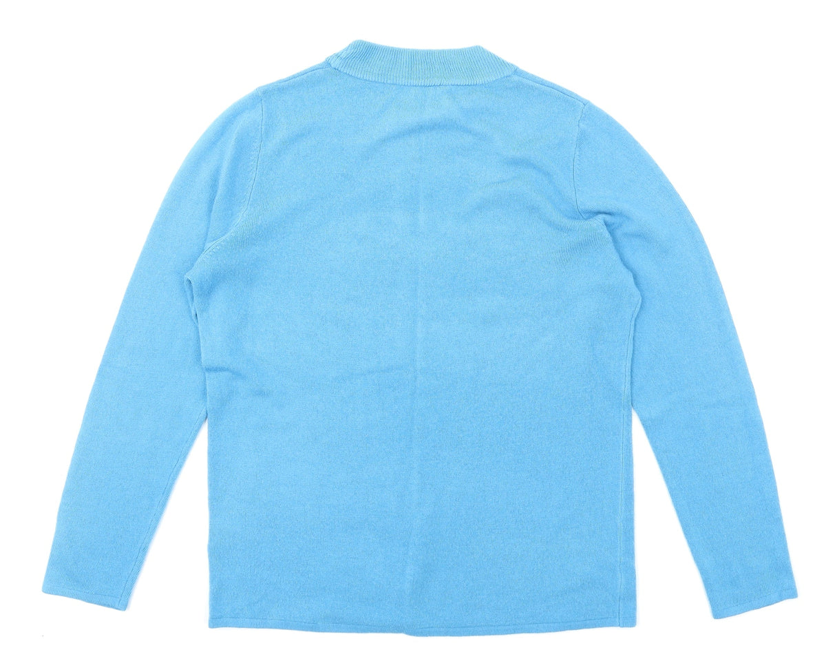 Bonmarché Womens Blue Knit Pullover Jumper Size 12