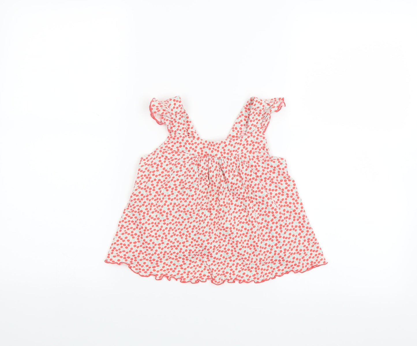 Nexed Girls Pink Solid  Cami Pyjama Top Size 2-3 Years  - cherry pattern