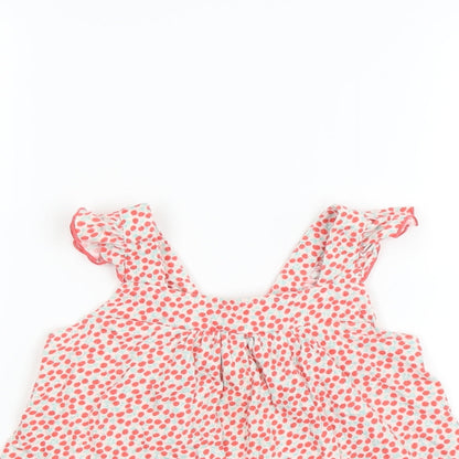 Nexed Girls Pink Solid  Cami Pyjama Top Size 2-3 Years  - cherry pattern