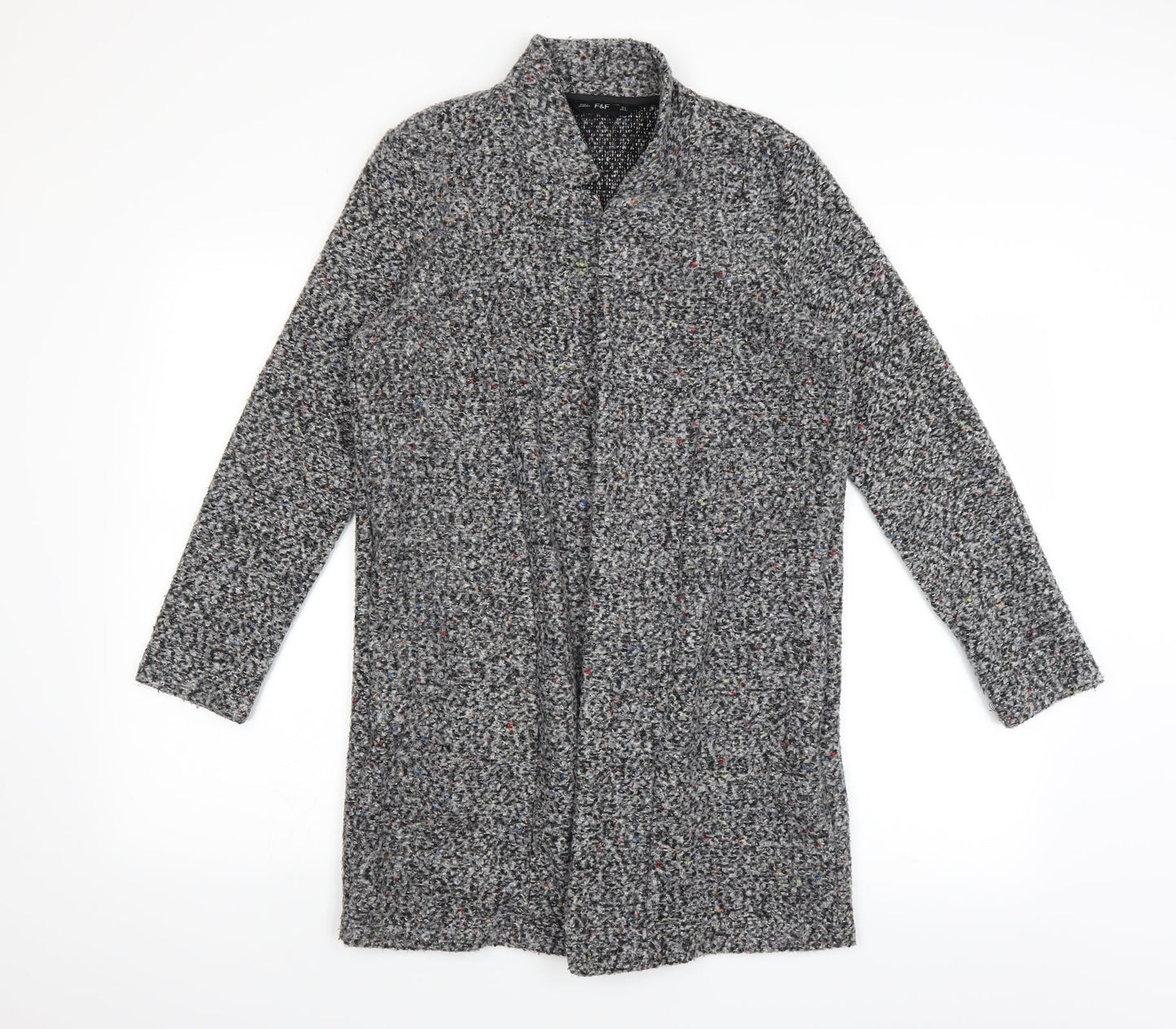 F&F Womens Grey   Cardigan Jumper Size 6