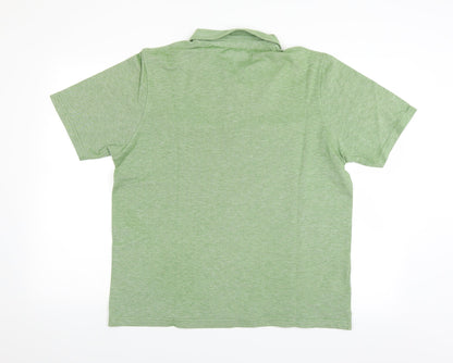 Lincoln Mens Green    Polo Size L