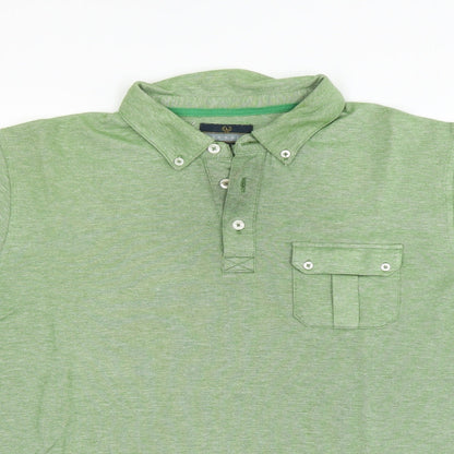 Lincoln Mens Green    Polo Size L
