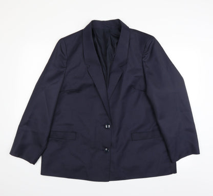 A&V Fashions Mens Blue   Jacket Suit Jacket Size 42