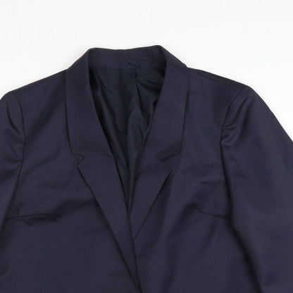 A&V Fashions Mens Blue   Jacket Suit Jacket Size 42