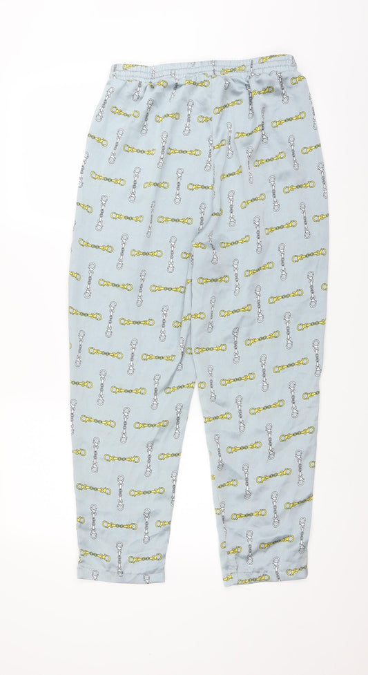 Womens UK Size 10 PRETTYLITTLETHING Regular Fit  Blue Trousers