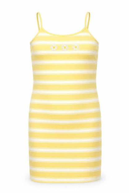 SHEIN Girls Multicoloured Striped  Basic Tank Size 8-9 Years
