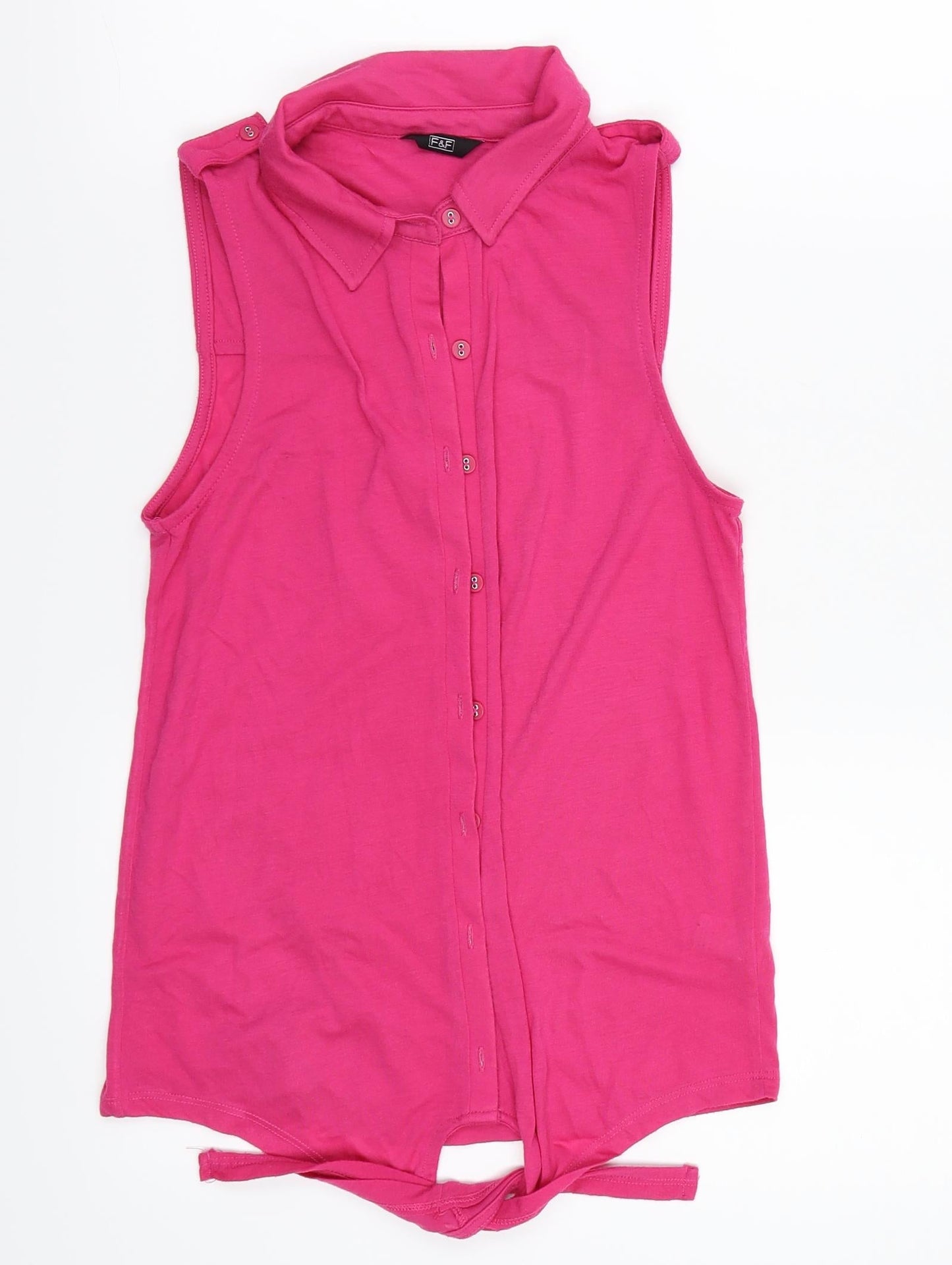 F&F Womens Pink   Basic Button-Up Size 6