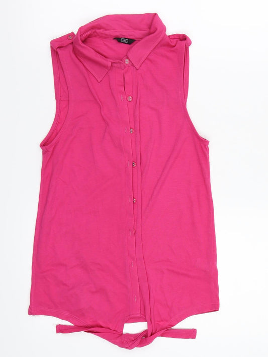 F&F Womens Pink   Basic Button-Up Size 6