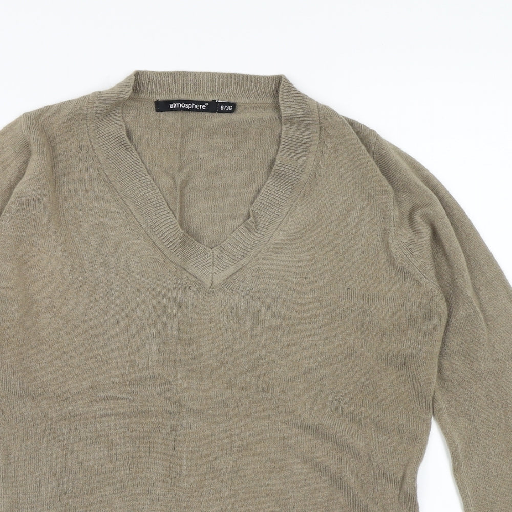 Atmosphere Womens Beige   Pullover Jumper Size 8