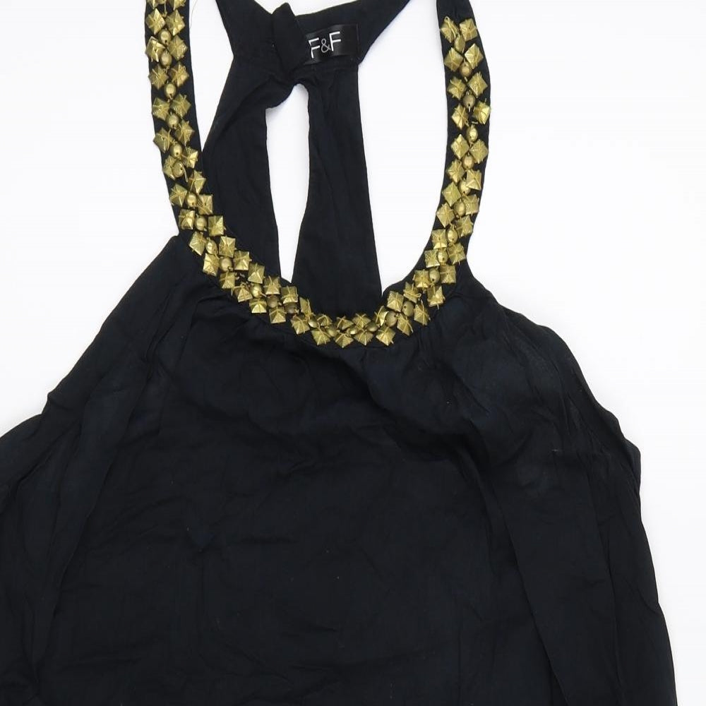 F&F Womens Black   Basic Tank One Size