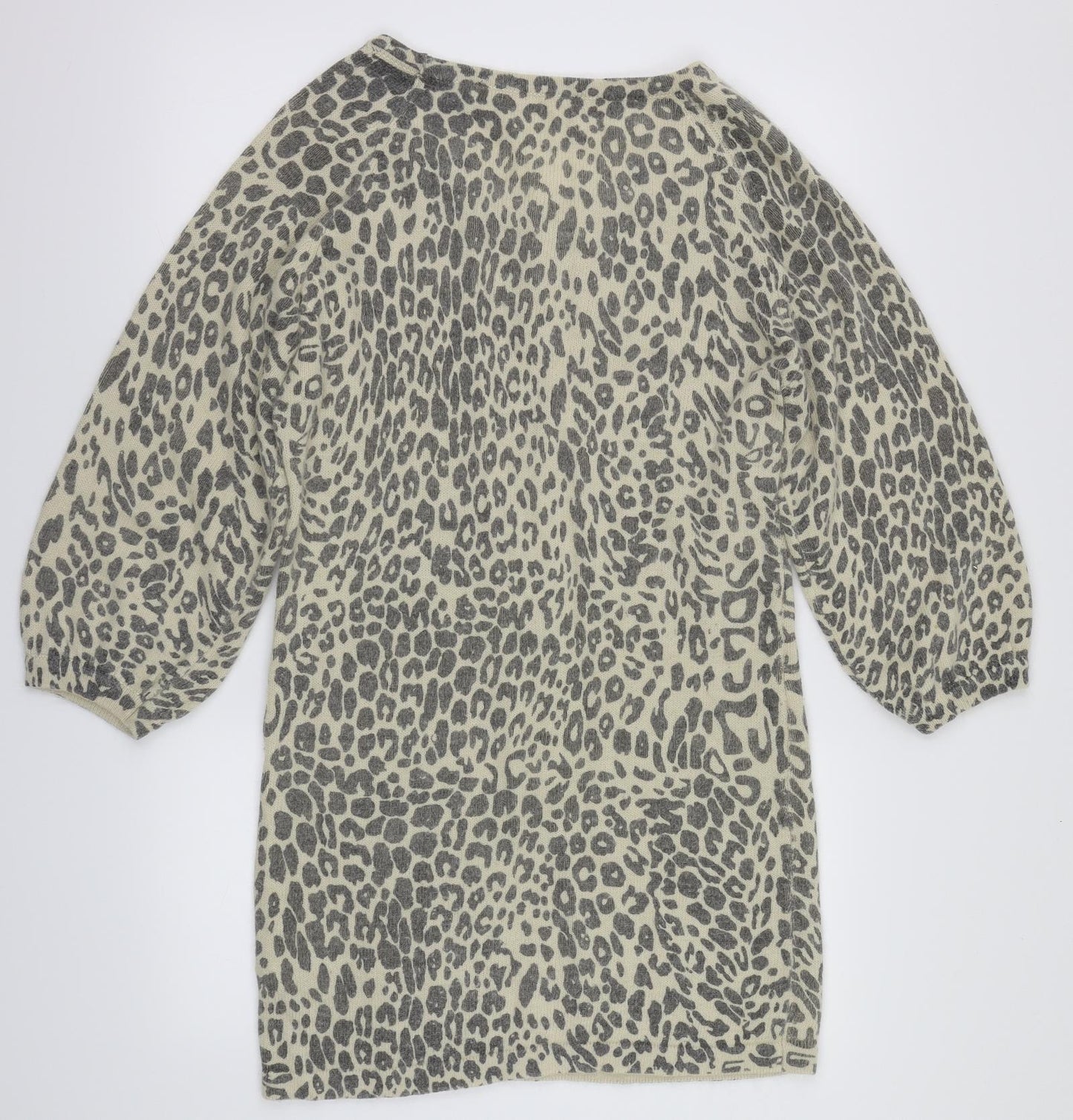 SWEEWE Womens Ivory Animal Print  Pullover Jumper Size M  - Size M/L