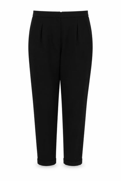 Womens UK Size 16 Preworn Regular Fit  Black Trousers