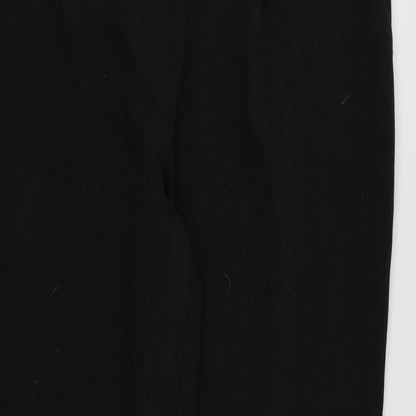 Womens UK Size 16 Preworn Regular Fit  Black Trousers